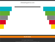 Tablet Screenshot of elitedatingadvice.com